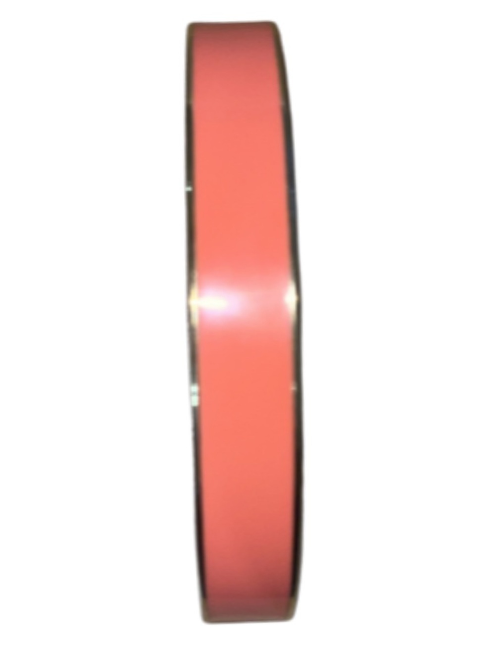 J. Crew Apricot Enamel & Gold-tone Hinged Bangle Bracelet, 6.5”-7” Wrist - Picture 10 of 10